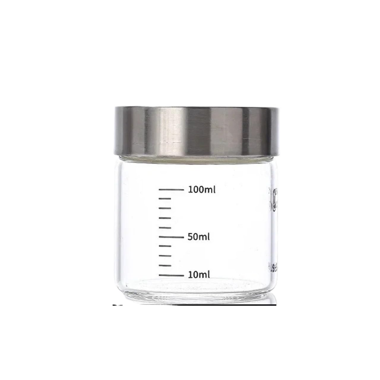 ZNJAMN 1pcs Glass Bottle With Scale High Borosilicate Heat-resistant Seal Jar Kitchen Seasoning Spices Storage Gadget for Pickling(100ml)