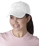 Anvil 145 6-Panel Pigment-Dyed Cap - White - One Size