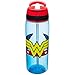 Zak Designs WWNA-P282-D-AMZ DC Comics Water Bottles, Tritan Straw, Wonder Woman