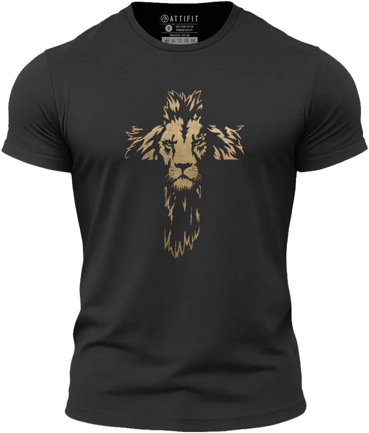 ATTFIT Men's DrySwift Quick-Dry Graphic T-Shirt, 4-Way Stretch Athletic Workout Tee, Polyester-Spandex Fabric