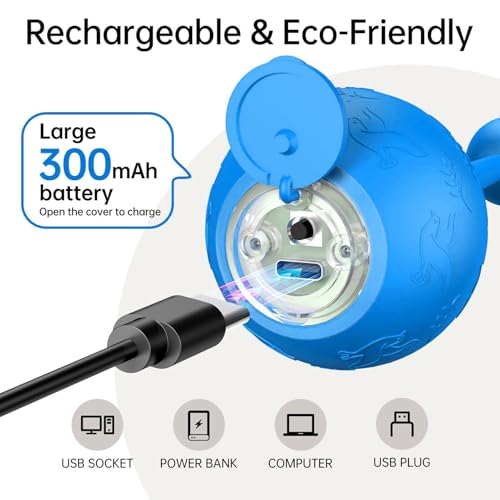 Balle électrique pour chat interactive objet connecté d'éveil pour animaux - 8