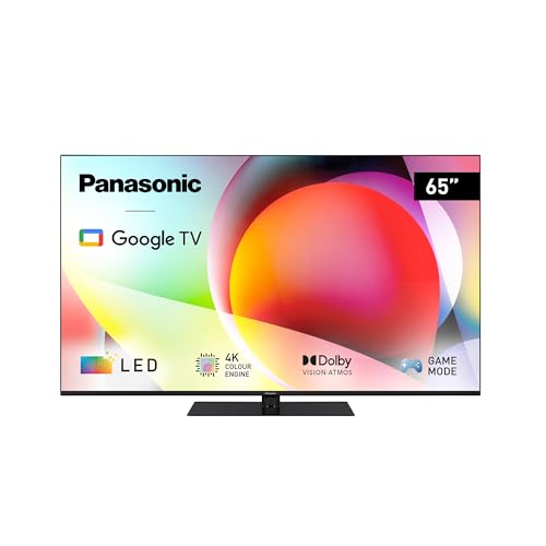 Panasonic TN-65W70AEZ, Série W70 65 Pouces 4K Ultra HD LED Smart TV, 2024, Assistant Google, Chromecast, Dolby Vision & Atmos, Mode Jeux, Bluetooth, pour Une...