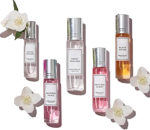 5Stück Pheromone Perfume Woman,Pheromon Parfüm Set für Damen,Roll On Duftstoffe,Parfüm mit Pheromonen für Frauen,Enhanced Scents Pheromone Perfume,Body Oil