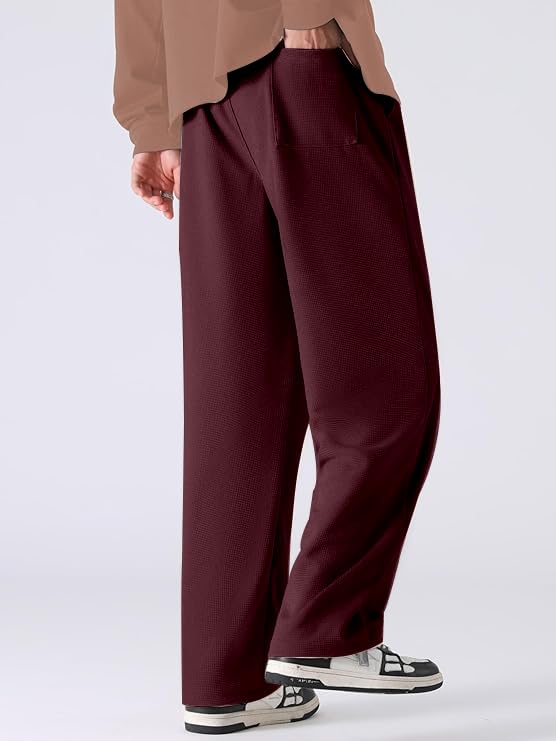 Image of Mehrang Men's Polycotton Baggy Trackpants | Oversized Fit Streetwear & Gym Wear | Comfortable Casual Joggers for Men, Korean Style Travel & Lounge Wear with Pockets