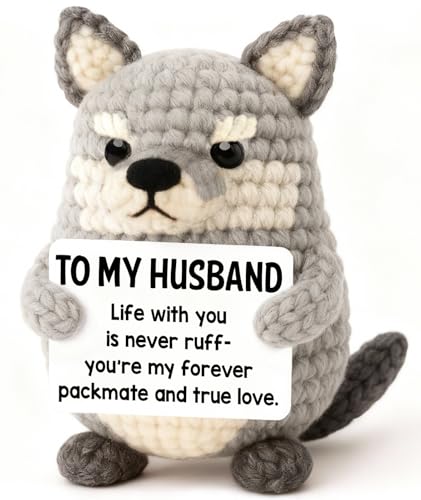 Daughter Gifts from Mom on Mothers Day, Handmade Crochet Axolotl Plush with I Love You Sign, Teen Girl Trendy Stuff, Birthday Christmas Valentines Easter Basket Stuffers for Tweens Kid