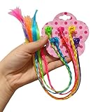 DuomaiJJ Kinder-Haarschmuck 5-pack Farbenfrohe Perücke Geflecht Kleiner Clip Kinder Haarnadel-farbe