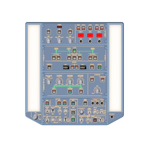 WINGFLEXSIM Flight Simulator A320 Overhead Panel Featuring IRS & Lighting