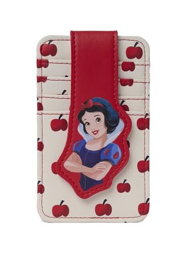 Image of Disney Card Holder Women Slim Compact Wallet Small (Snow White Red)