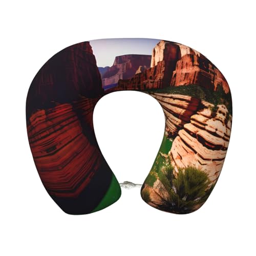 BDDFN Almohada cervical con estampado de Gran Cañón Wonder Plus, regalo de viaje, comodidad para tus viajes, películas y trabajo