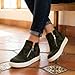CUSHIONAIRE Hart Womens Casual Shoes with Dual Zippers- Lightweight Hidden Wedge Fashion Sneakers for Women, CAMO 9.5