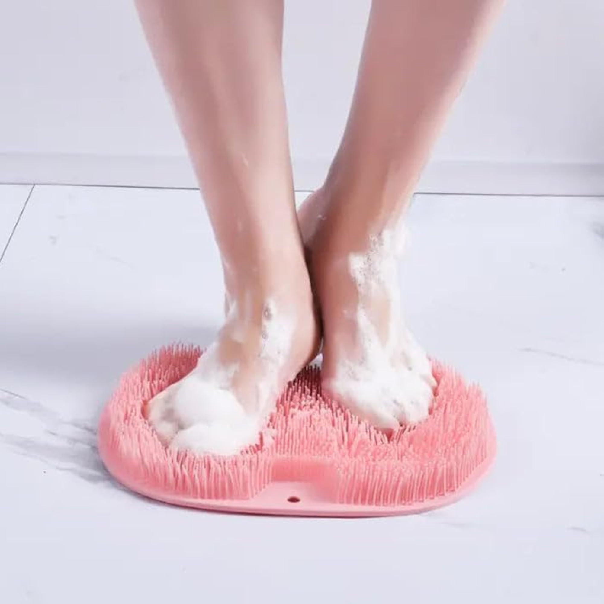 Silicone Bath Massage Cushion with Suction Cup, Foot Scrubber