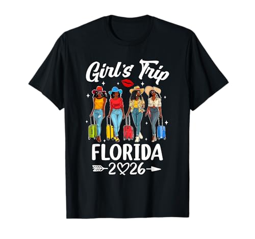 Florida Girls Trip 2026 Birthday Squad Women Vacation T-Shirt
