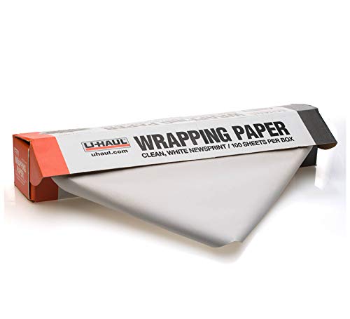 U-Haul Newsprint Packing Paper For Moving and Shipping - 100 sheets - 5 lbs. - 24” x 30” Sheets
