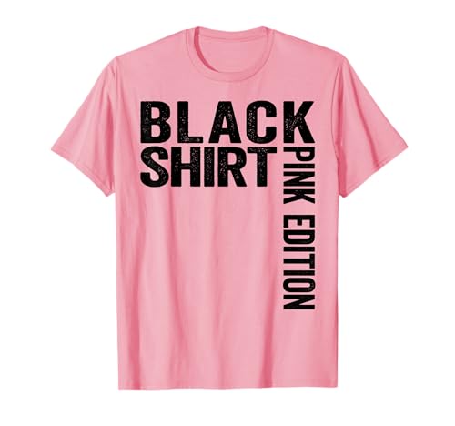 T-Shirt Noir édition Rose Black Shirt Pink Edition T-Shirt