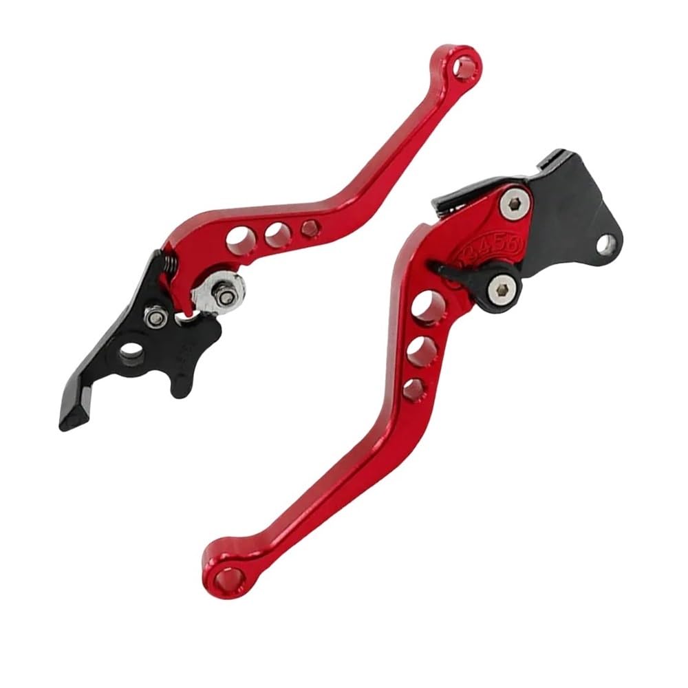 Yqiapze Color 16 Motorcycle Clutch Levers 2Pcs Aluminum Alloy Cylinder Lever Adjustable Rust-Proof Motorbike Brake Transparent Shifting Brake Clutch Levers Handlebars