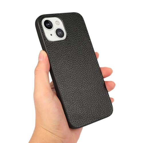 Coque iPhone 13 antichoc en cuir véritable pour éviter les rayures au quotidien