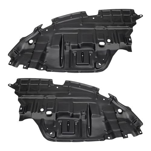 Image of TRQ Front Driver & Passenger Side Engine Splash Shield for 2013-2015 Toyota Avalon