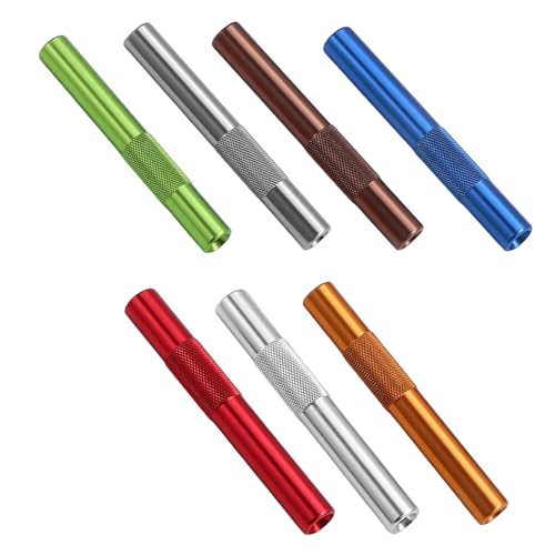 Ziehröhrchen Set Röhrchen Wiederverwendbare Metall Strohhalme Mini Koks Röhrchen Leicht Zu Reinigen Perfekt Für Getränke Barzubehör Outdoor Und Küche Reisen Camping Partys Usw (7)
