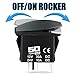 Waterproof Funny Rocker Switch 12v ON/Off, LED Backlit with Etched Design w/Toggle Switch 12v - UTV, Auto, Boat 20A Variation (Blue, TSTSO Girl)