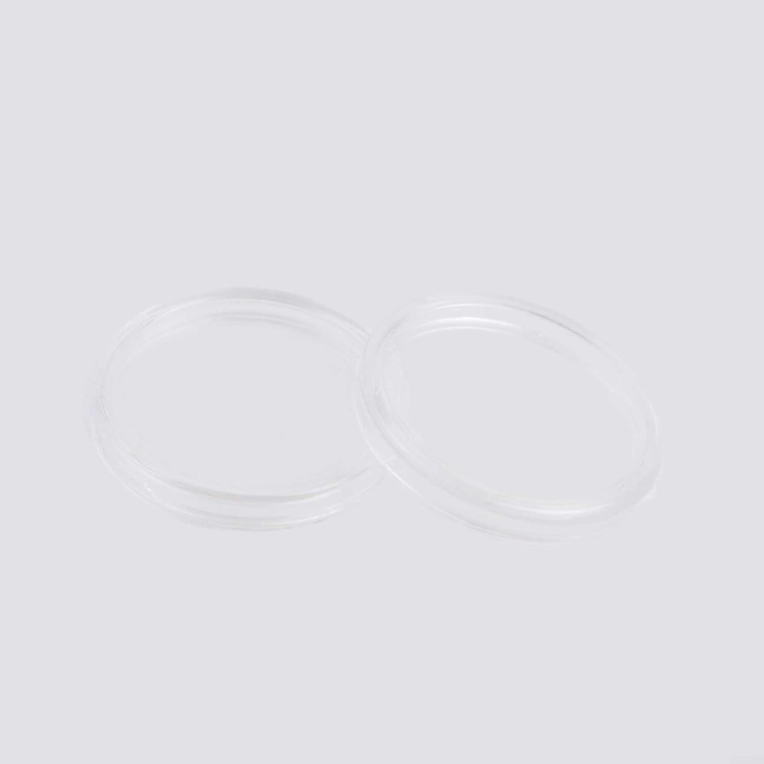 100 Pack 25mm Transparent Coin Capsules for Collecting Tokens and Badges, Clear Plastic Round Storage Holders Cases with Snap Closure, Portable Lightweight Display Containers