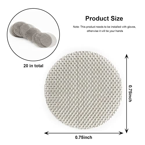 Plumbing Pack Of 20 Faucet Aerator Screens Stainless Steel 13/16" O.d. #TOP2