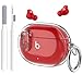 Beats Studio Buds/Studio Buds Plus Case Cover Clear 2021/2023 Men Lock Clip with Cleaner Kit, GARTOO Protective Case for Women Girls Kids Clear