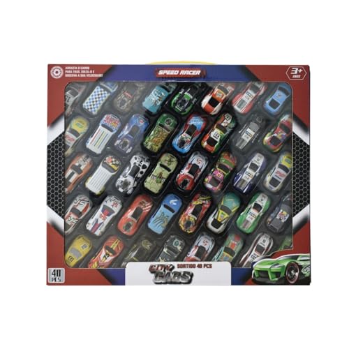 Speed Racer – Conjunto de 40 Carros Colecionáveis, Carros de Corrida para Crianças, Modelos Sortidos, Diversão e Velocidade