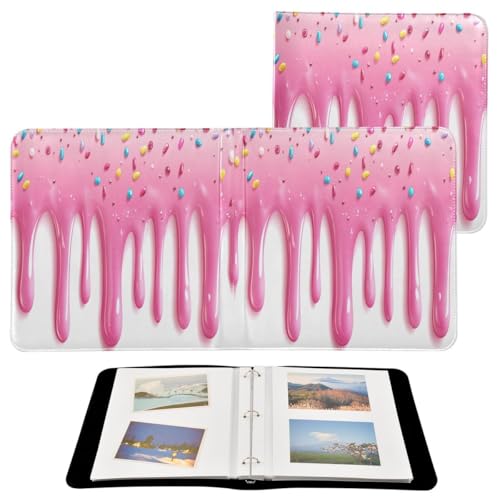 JUMBEAR Álbum de fotos grande autoadhesivo con 20 páginas, álbum de recortes para boda, familia, bebé, vacaciones, helado delicioso