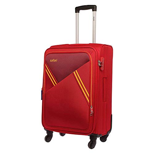 Image of Safari Swift Polyester 55 4W Softsided Blue Trolley Suitcase