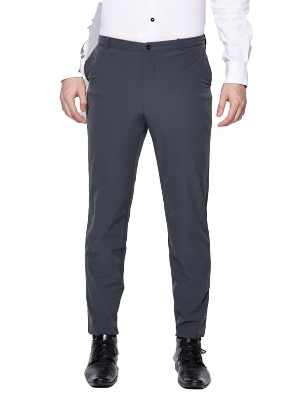 blue tyga Ultimate Office Joggers for Men | Wrinkle Free & Lightweight Joggers for Men | Ultra-Stretchable Pants for Office & Parties-picture-9