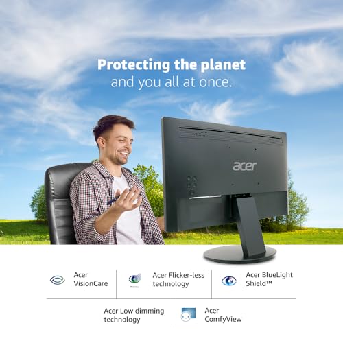 Acer K202Q 19.5 Inch HD+ 1600 X 900 Pixels LCD Monitor with LED Backlight I 200 Nits Brightness I VGA, HDMI Port with Inbox HDMI Cable I Eye Care... - Image 4