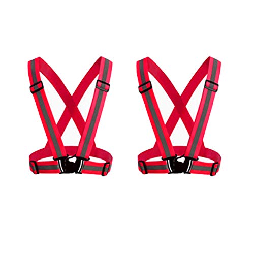 HYCOPROT Chaleco de Seguridad Reflectante para Adultos/Niños, Chaqueta de Chaleco de Trabajo Ajustable de Alta Visibilidad Equipo Deportivo de Alta Visibilidad