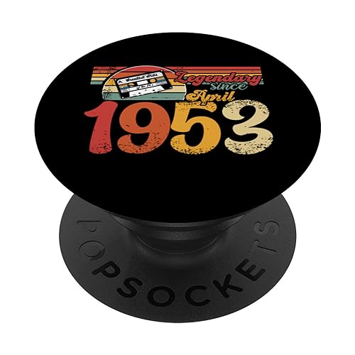 70 cumpleaños fiesta 70 cumpleaños nacido en 1953 abril PopSockets PopGrip Intercambiable