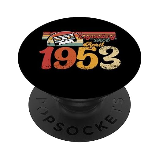 70 cumpleaños fiesta 70 cumpleaños nacido en 1953 abril PopSockets PopGrip Intercambiable