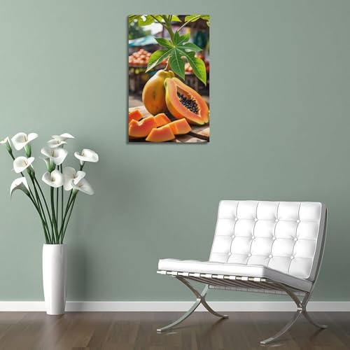 Papier peint artistique moderne suspendre chambre salon papayes - 5