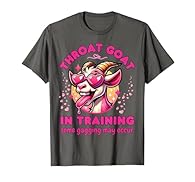 Throat Goat Rude Hilarious Batchelorette goat-themed design with bold pink heart glasses and a cheeky twist perfect for fans of dark humor, adult puns, or outrageous party energy. Ideal for stag & hen nights, party crew fits, or gag present lovers wh...