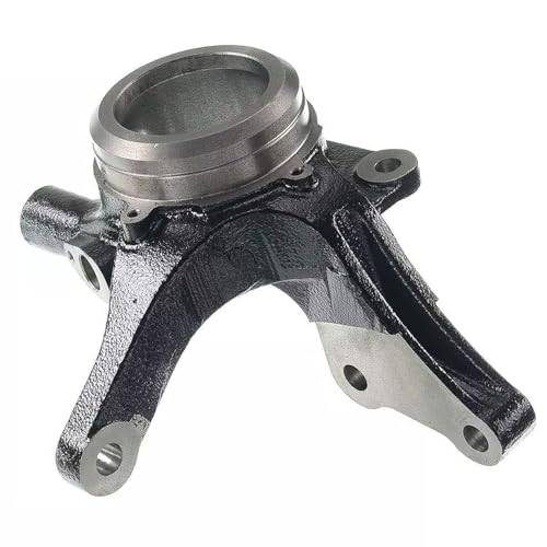 Image of Detroit Axle - Front Left Steering Knuckle for Hyundai 2005-2009 Tucson Kia 2005-2010 Sportage, Driver Side Steering Knuckle Assembly 2006 2007 2008 Replacement