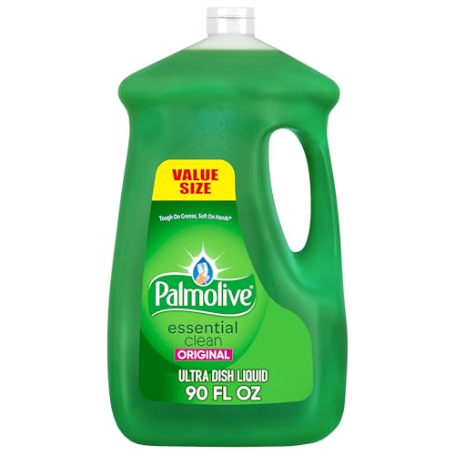 Image of Palmolive Essential Clean Liquid Dish Soap, Grease-Cutting, Soft on Hands Formula, Original Scent, 90 fl oz