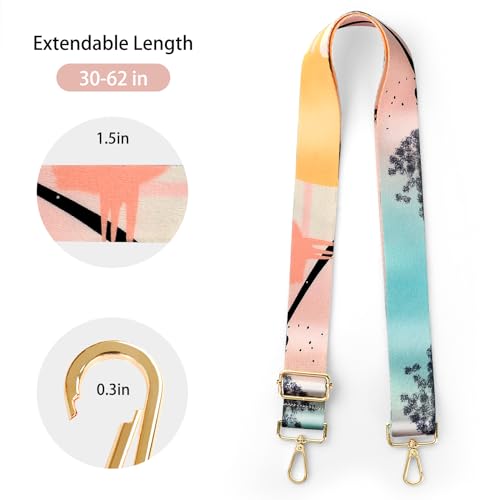 Image of Purse Straps Replacement Crossbody Straps for Purses,Wide Shoulder Strap for Bags Extender Guitar Straps for Handbags