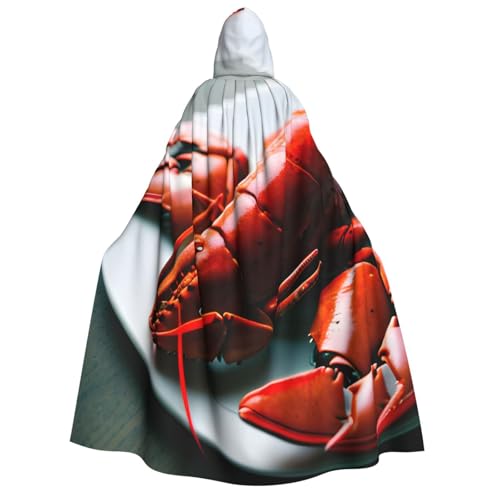 Cape à capuche homard Halloween pour déguisement vampire et magicien