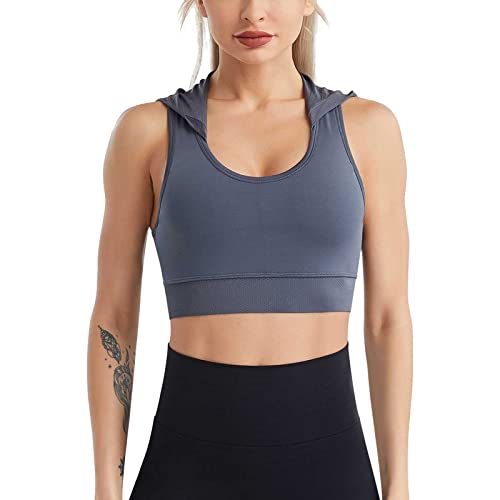 Top deportivo largo mujer yoga high impact sujetador blanco racerback talla L 2
