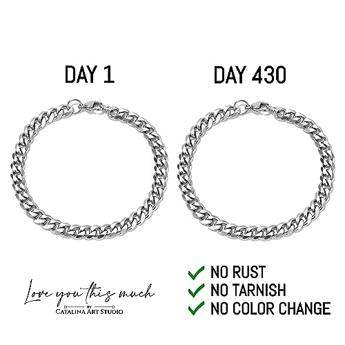 Cuban Link Bracelet for Groom - Sentimental Wedding Gift from Parents to Son on His Special Day4