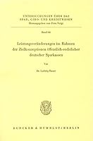 Leistungsveranderungen Im Rahmen Der Zielkonzeptionen Offentlich-Rechtlicher Deutscher Sparkassen 3428028236 Book Cover