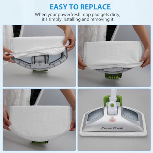 Image of 6 Pack Steam Mop Replacement Pads Washable for Bissell Powerfresh