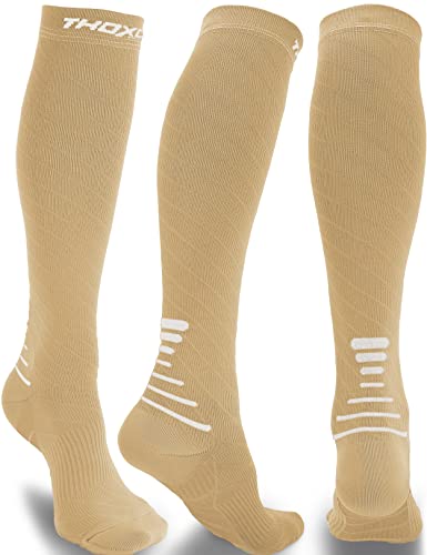 Meias de compressão Thoxcare para mulheres e homens, circulação graduadas de 20-30 mmHg - Melhor sup