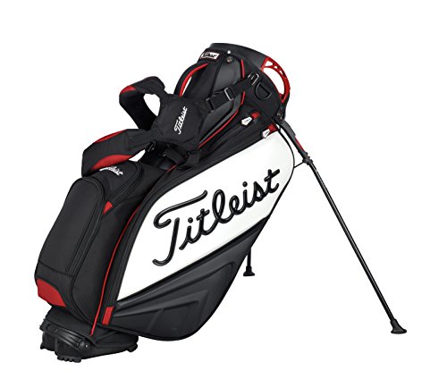 Titleist 2014 Staff Stand Bag: Black-White-Red