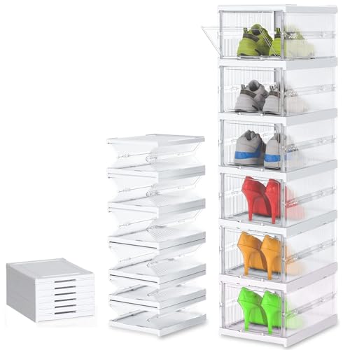 Reviews de Home Depot Zapatera los mejores 10. 48 VASA NAMA Zapatero con Cubierta,6 Niveles Armario de Almacenamiento de Zapatos, Cajas de Almacenamiento de Zapatos, Para Almacenar y Guardar los Zapatos, Organizador (Columna...