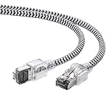 サンワダイレクト LANケーブル CAT8 50cm 40Gbps 2000MHz より線 断線に強いメッシュ素材 ツメ折れ防止 500-LAN8MESL-005