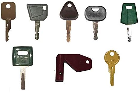 Keyman Replacement 8 Heavy Construction Equipment Ignition Keys Set Made to fit Volvo Equipment