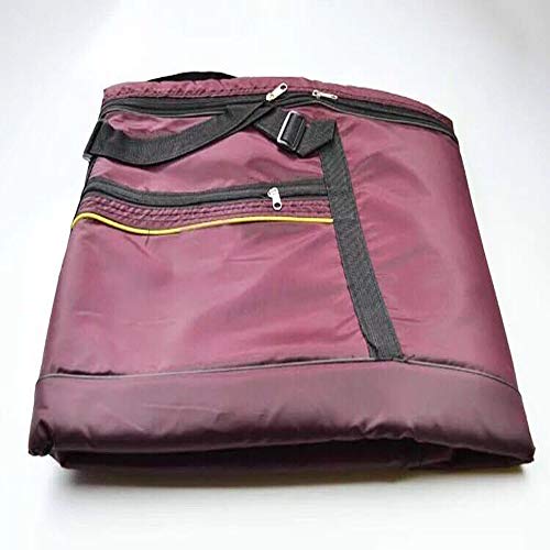 Yobeyi Professional Thick Double-Layer Plus Velvet Guzheng Bag Dust-Proof Waterproof Kite Bag 163 Guzheng Universal Bag (Red wine)